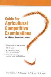 Guide for Agricultural Competitive Examinations : An Enhanced Competition Explorer for JRF SRF NET ARS